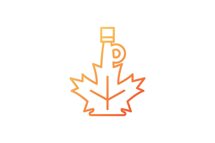 Canadian symbols gradient icons set for dark and light mode