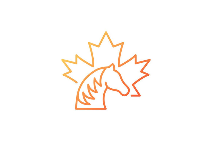 Canadian symbols gradient icons set for dark and light mode