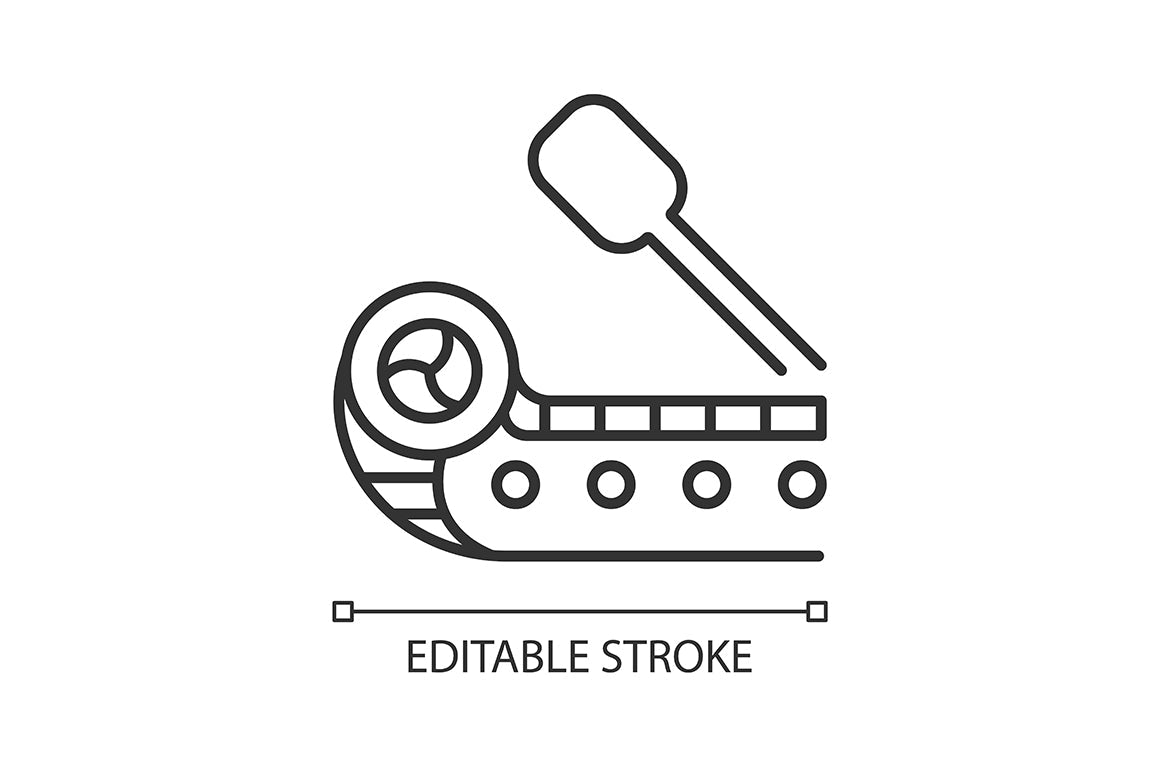 Canadian symbols linear icons set for dark and light modes set