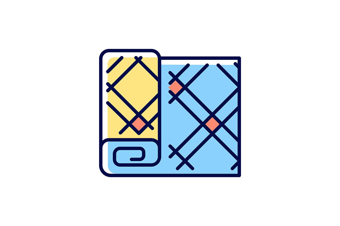 Canadian symbols RGB color icons set