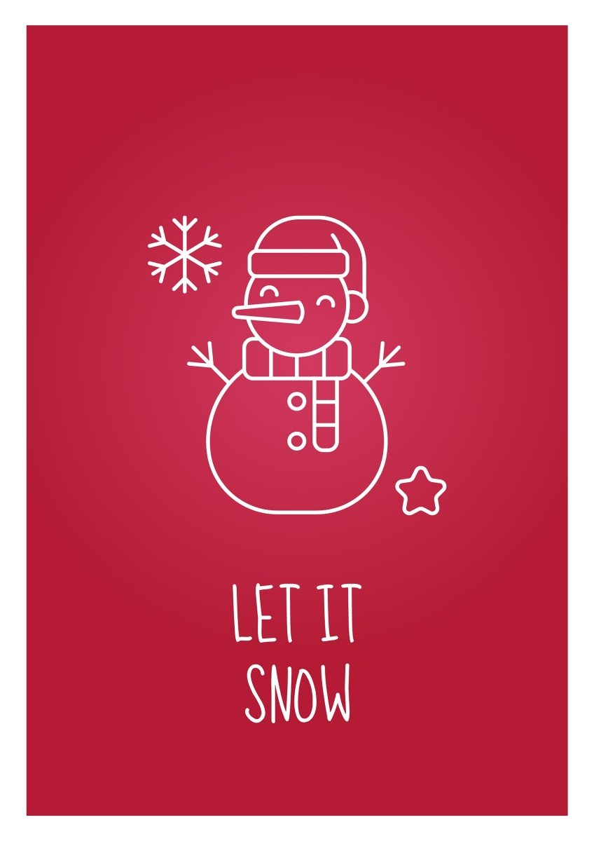 Celebrate Christmas fest postcard with linear glyph icon set