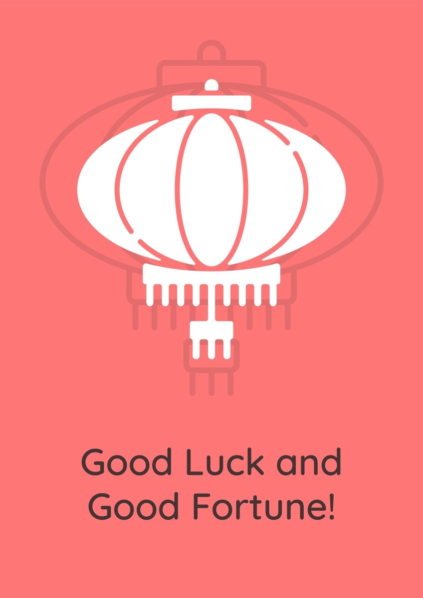 Celebrating chinese new year greeting cards with glyph icon element set
