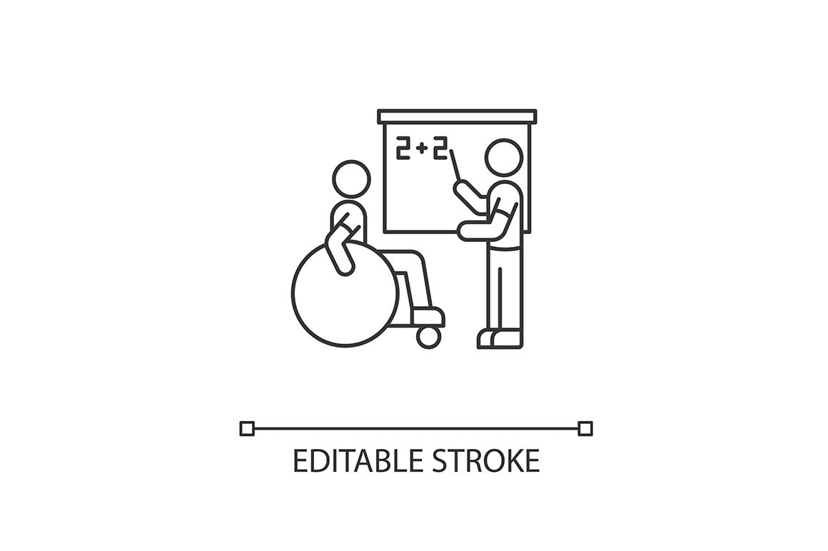 Charity pixel perfect linear icons set