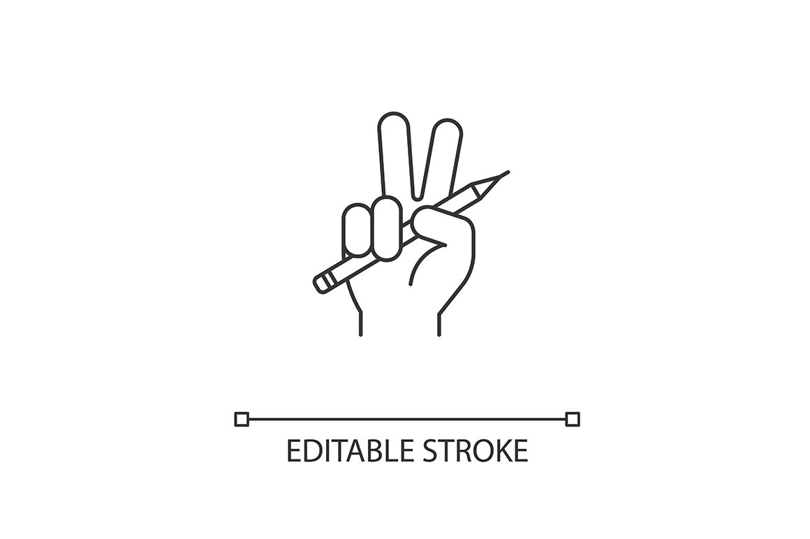 Charity pixel perfect linear icons set