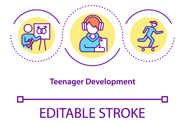 Child Behavior Development Icon Bundle