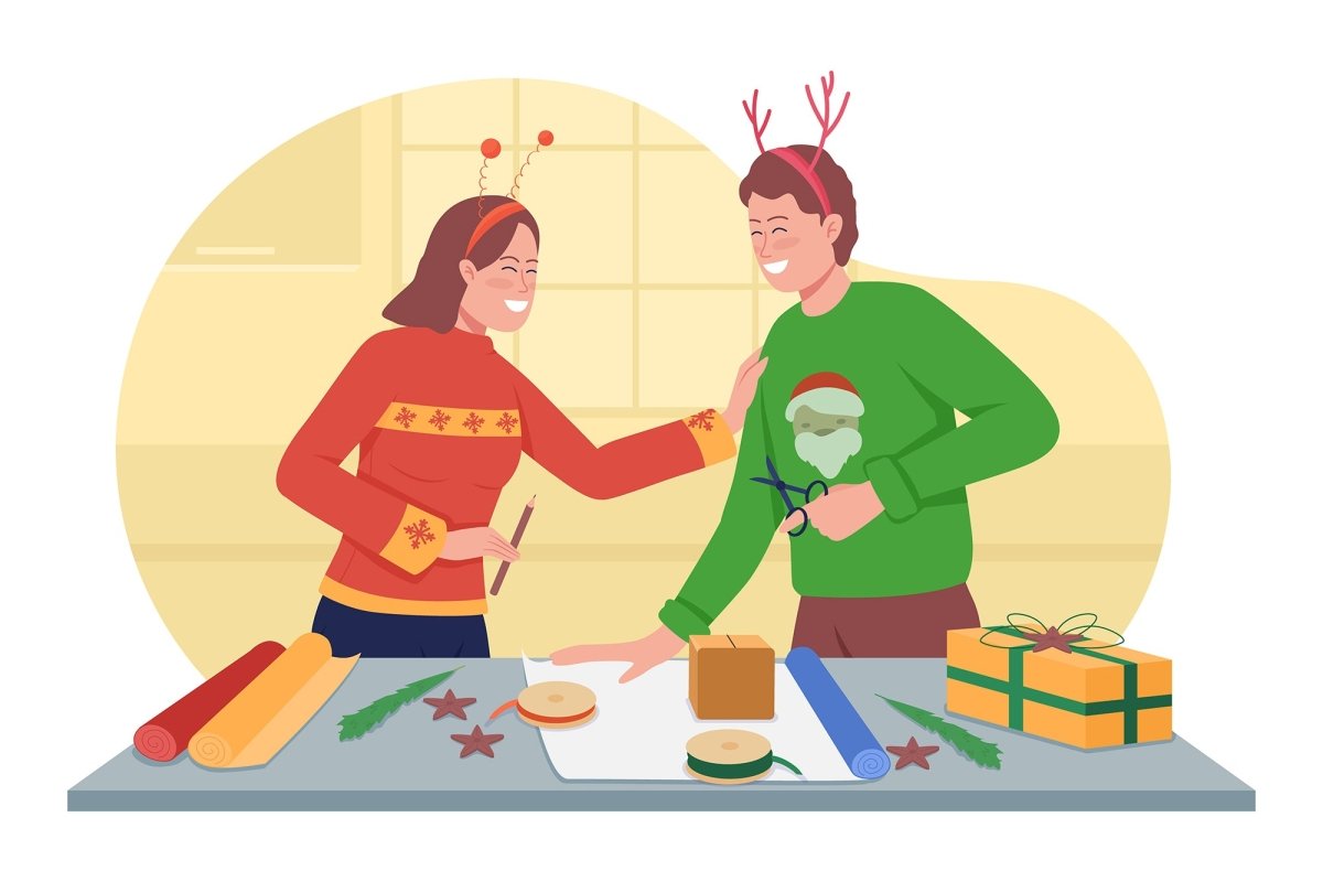 Christmas illustrations bundle