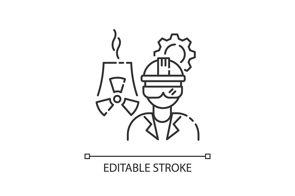 Civil engineering pixel perfect linear icons set