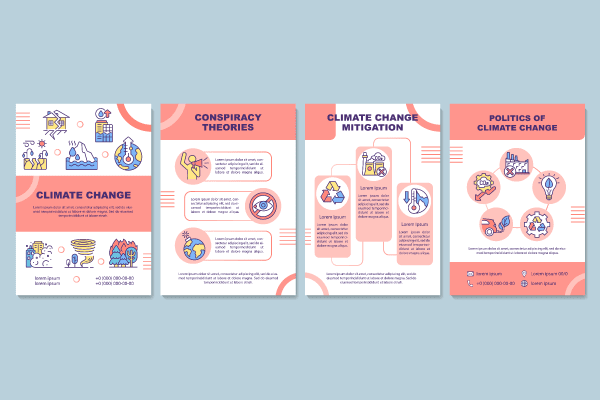Climate Change Brochure Templates Bundle