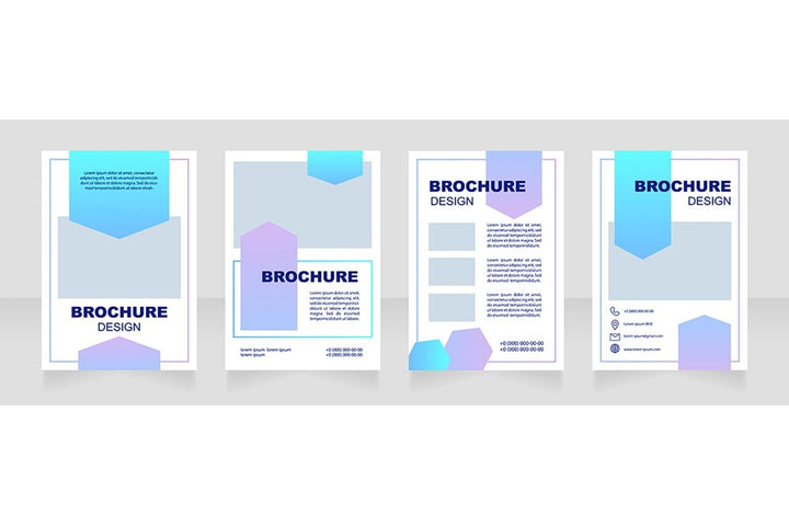 Clinical service brochure template bundle