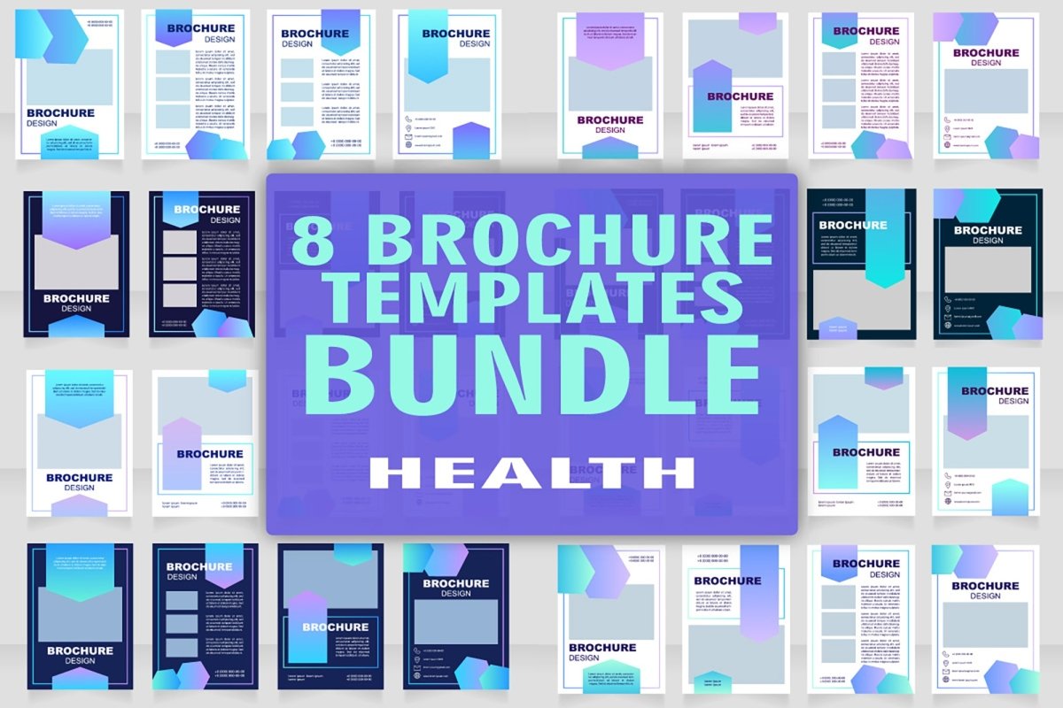 Clinical service brochure template bundle