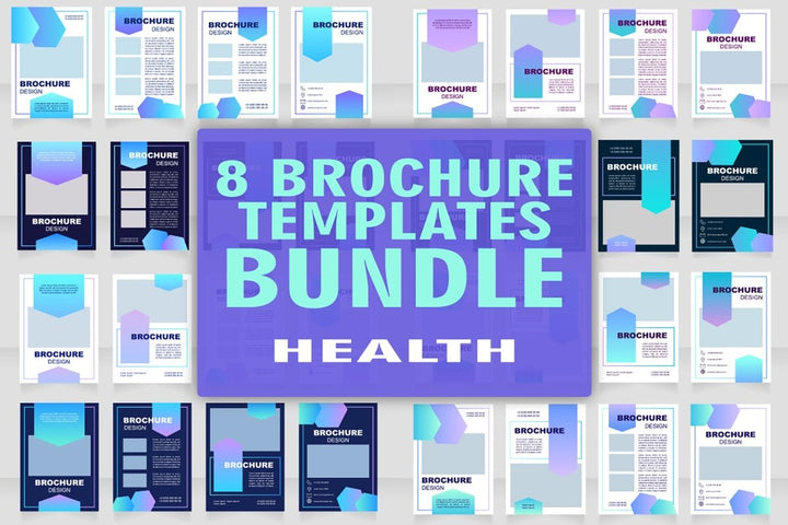 Clinical service brochure template bundle