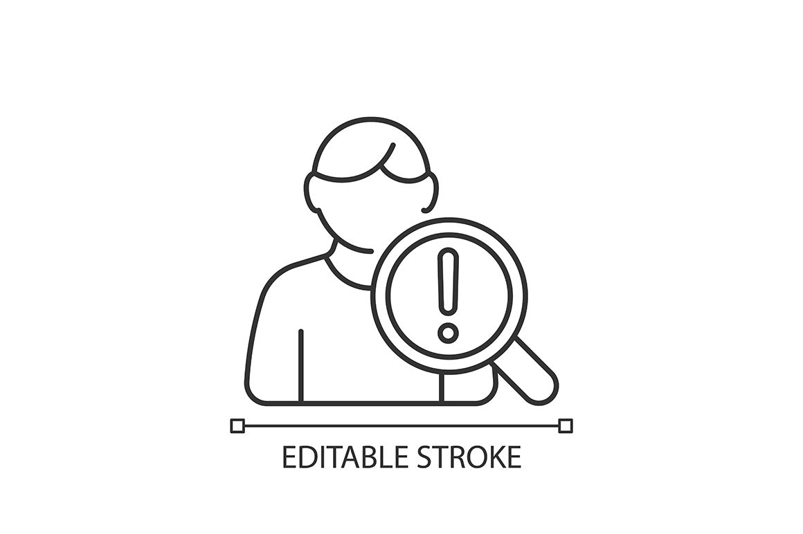 Clinical trials linear icons set for dark and light mode
