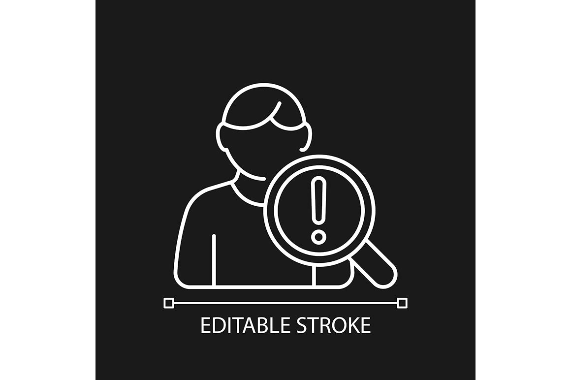 Clinical trials linear icons set for dark and light mode