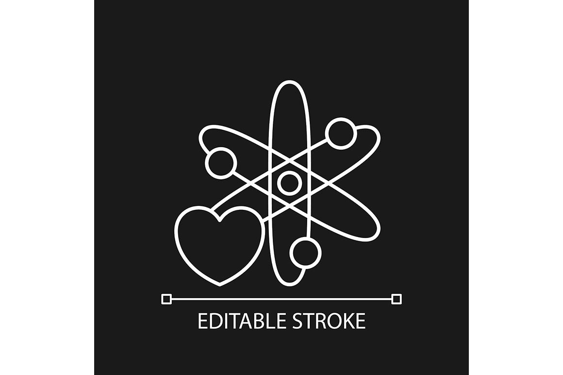 Clinical trials linear icons set for dark and light mode