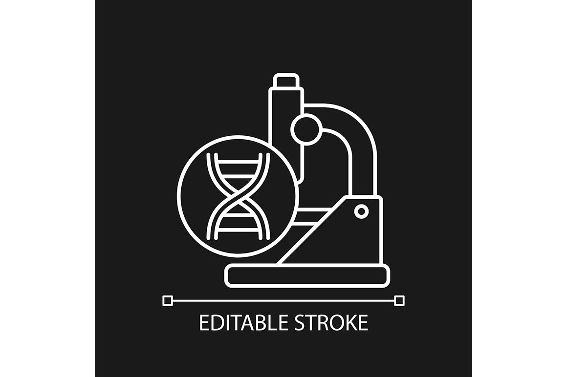Clinical trials linear icons set for dark and light mode