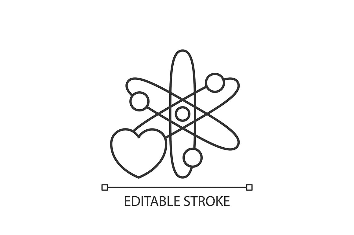 Clinical trials linear icons set for dark and light mode
