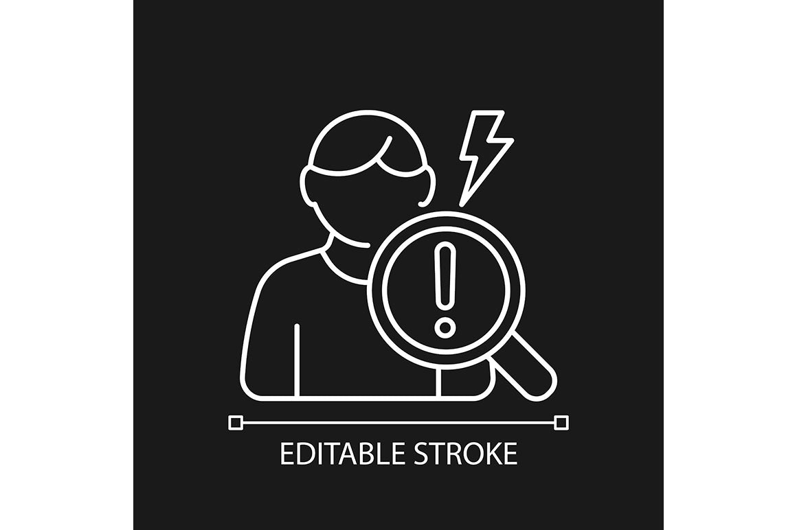 Clinical trials linear icons set for dark and light mode