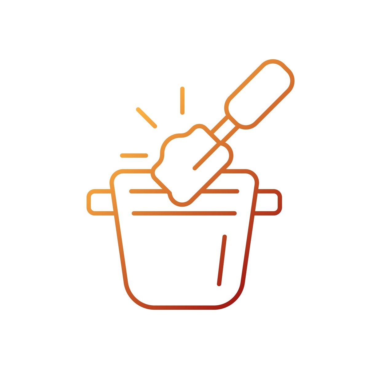 Coffee and barista accessories gradient linear vector icons set