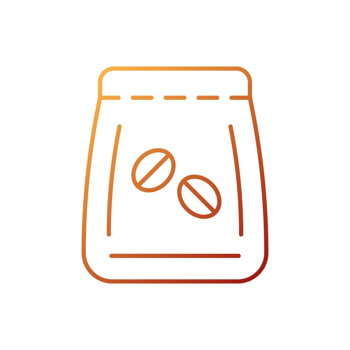 Coffee and barista accessories gradient linear vector icons set