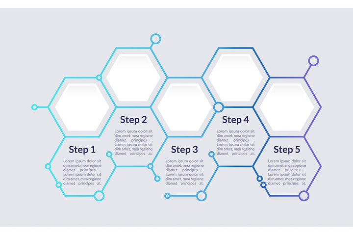 Colourful infographic chart design templates set