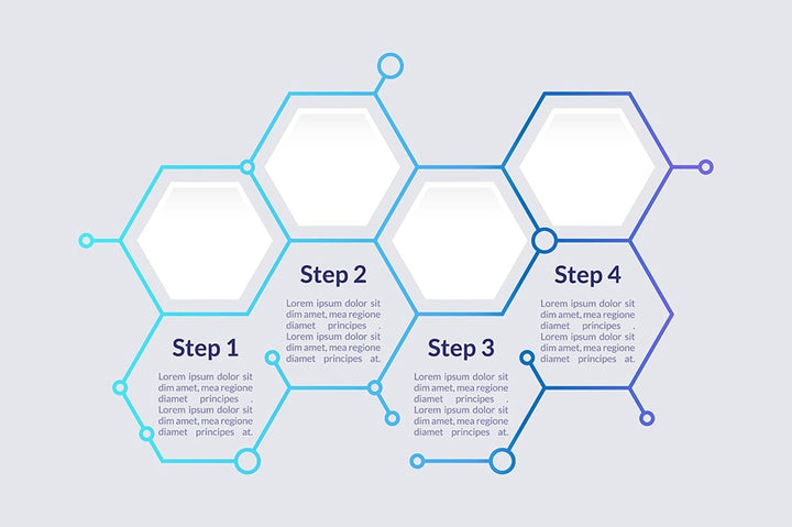 Colourful infographic chart design templates set