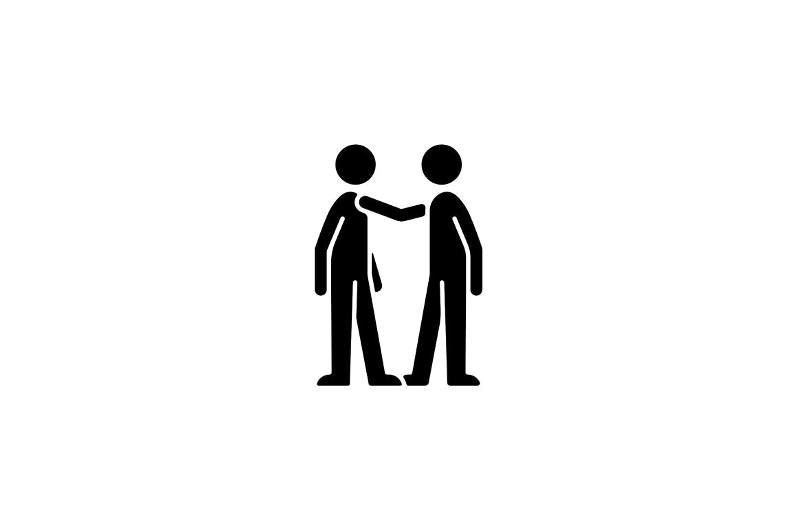 Communication channel black glyph icons set on white space