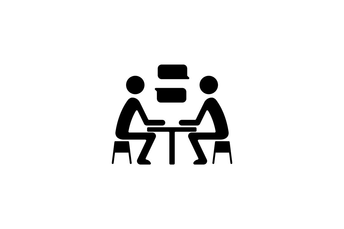 Communication channel black glyph icons set on white space