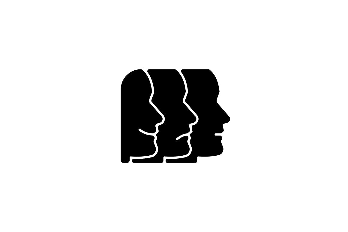 Communication channel black glyph icons set on white space