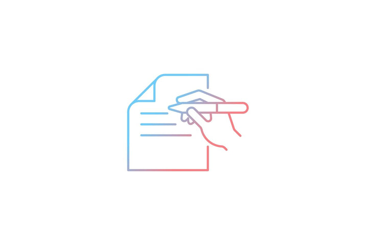 Communication channel gradient icons set for dark and light mode