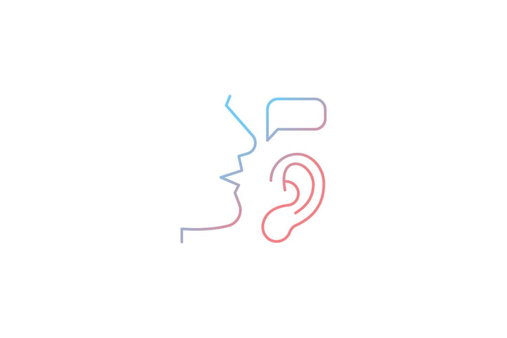 Communication channel gradient icons set for dark and light mode