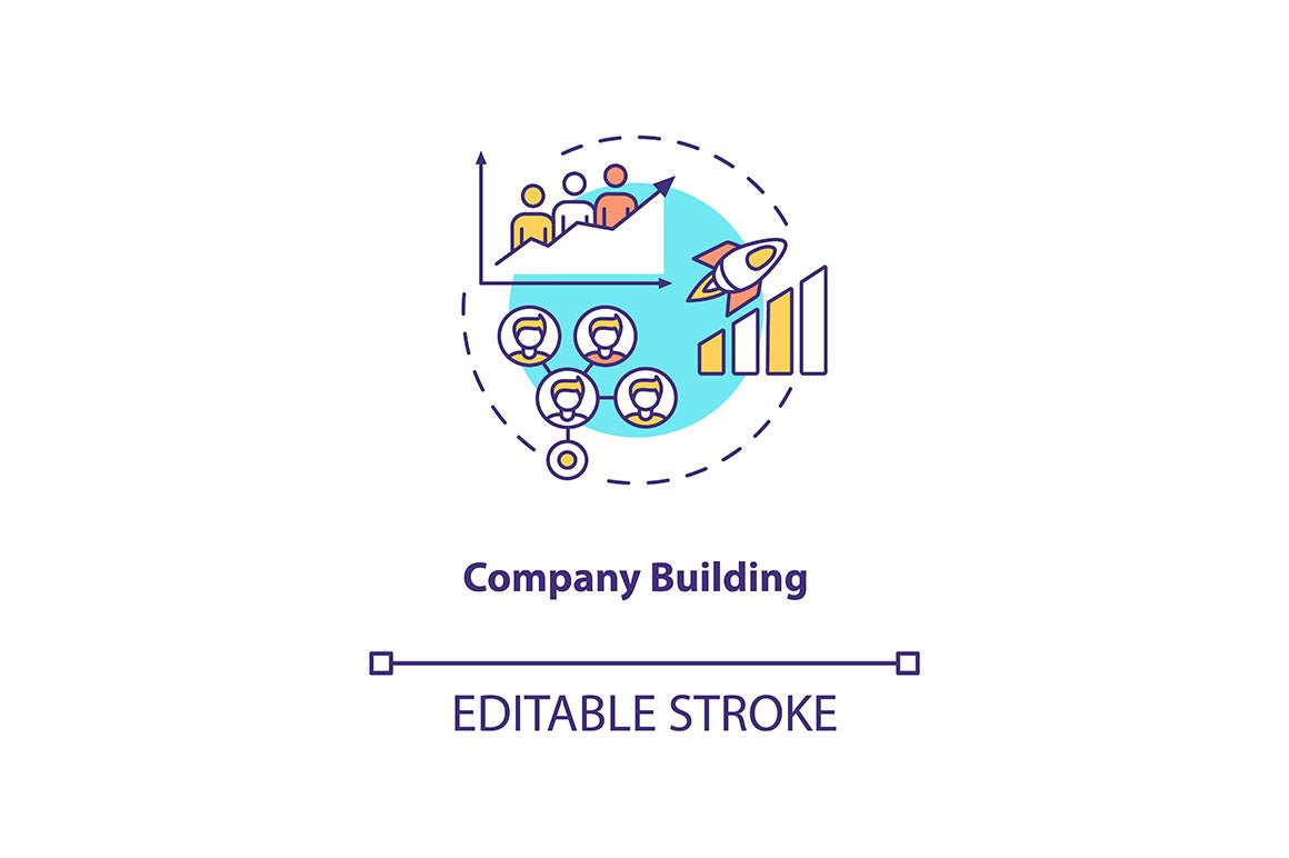 Communication strategy concept icons bundle