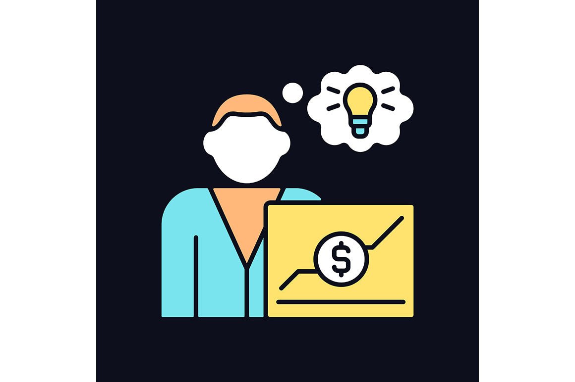 Company staff related light and dark theme RGB color icons set
