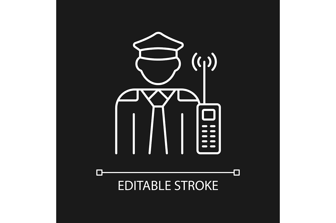 Company staff related linear icons set for dark and light mode