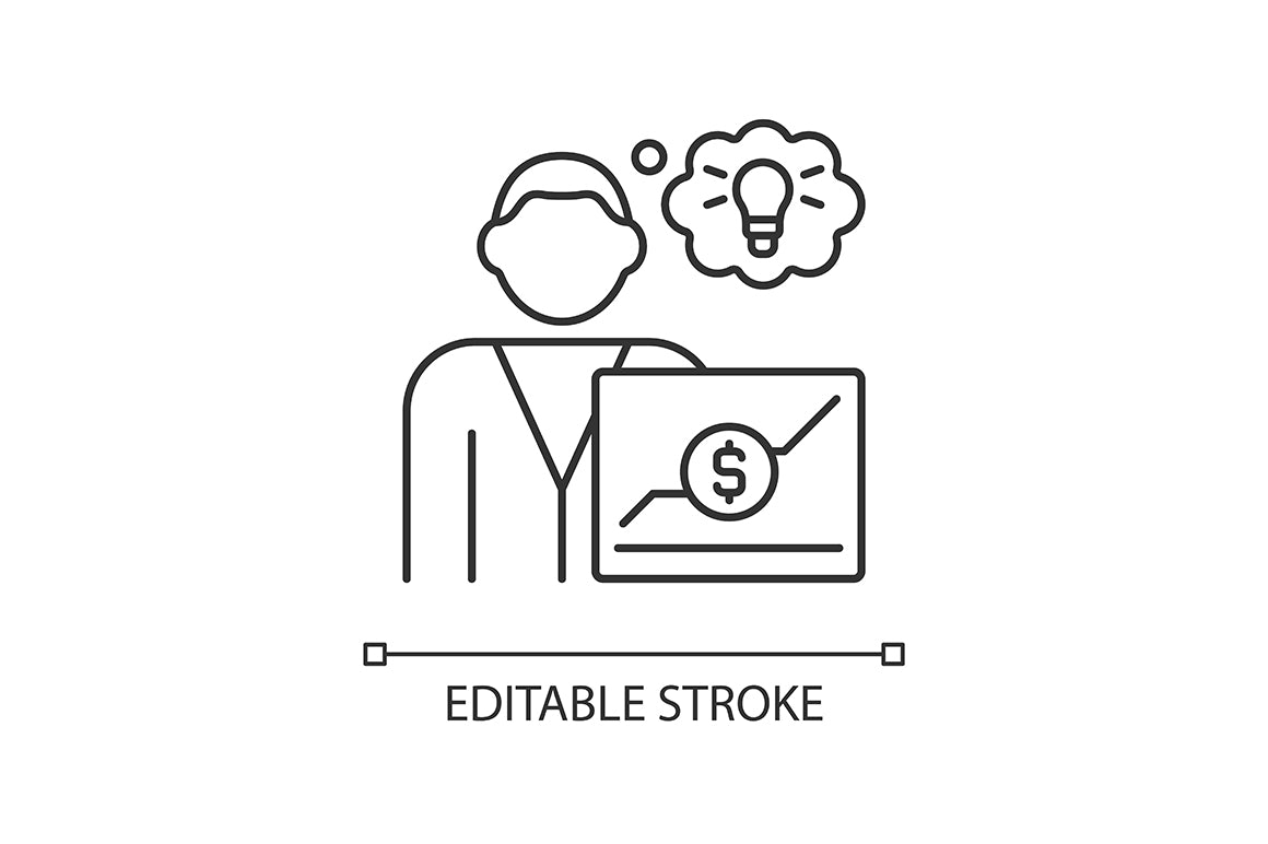 Company staff related linear icons set for dark and light mode
