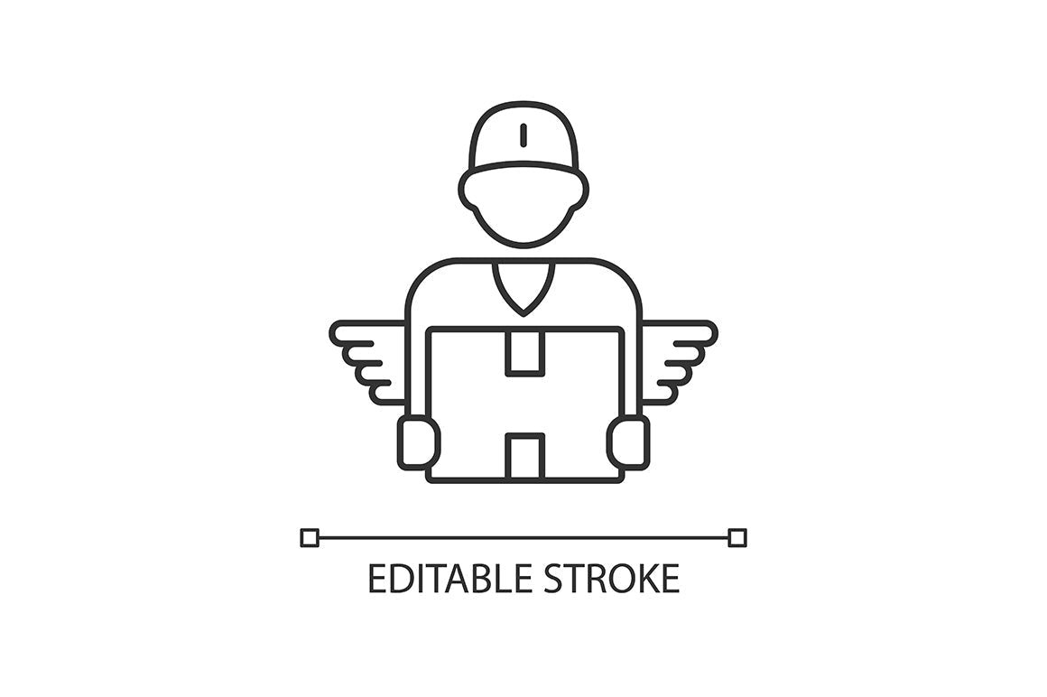 Company staff related linear icons set for dark and light mode