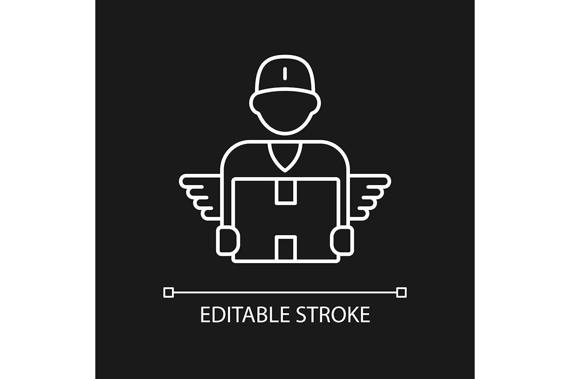 Company staff related linear icons set for dark and light mode