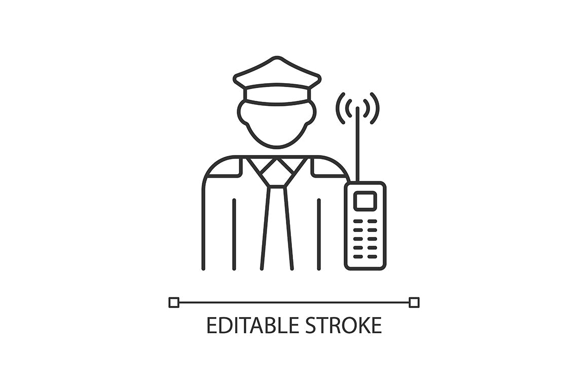 Company staff related linear icons set for dark and light mode