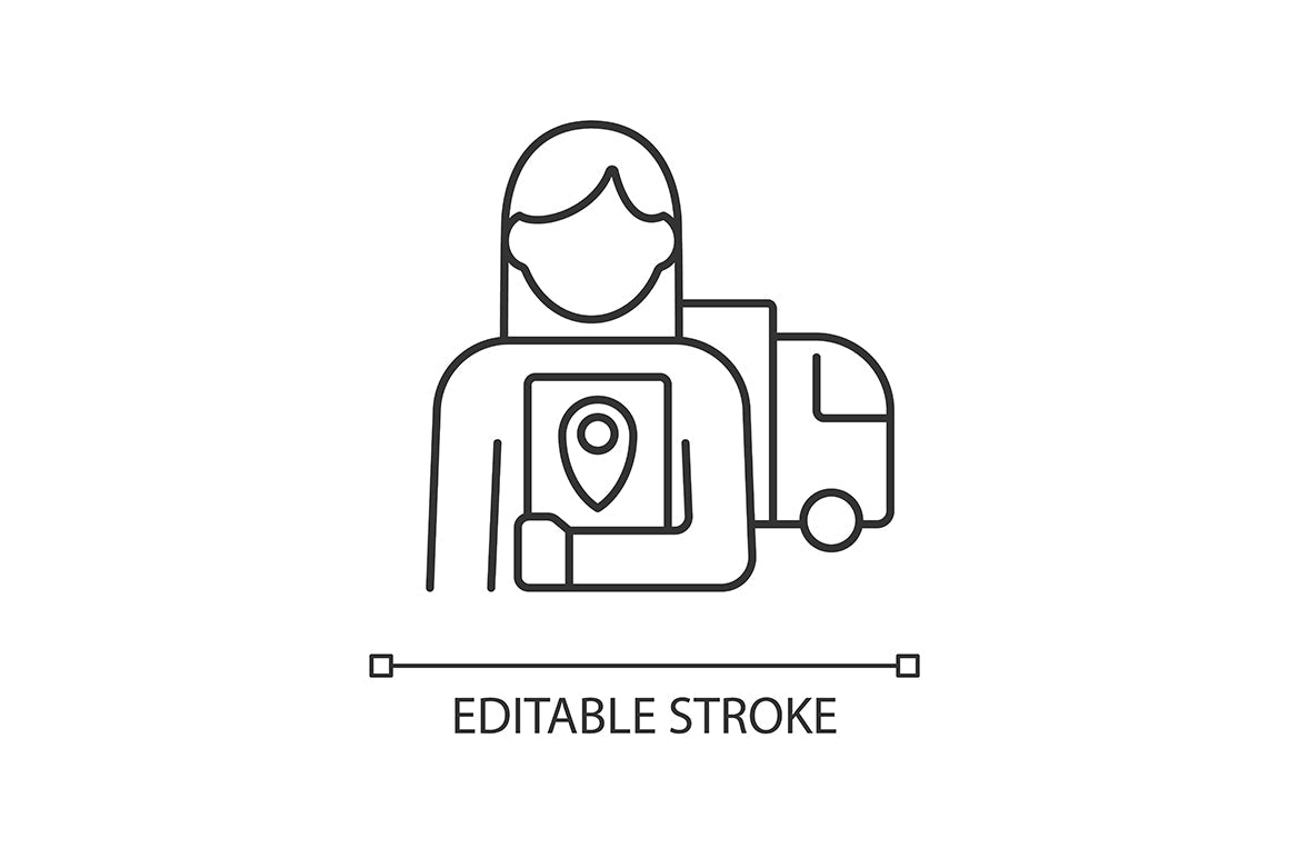 Company staff related linear icons set for dark and light mode