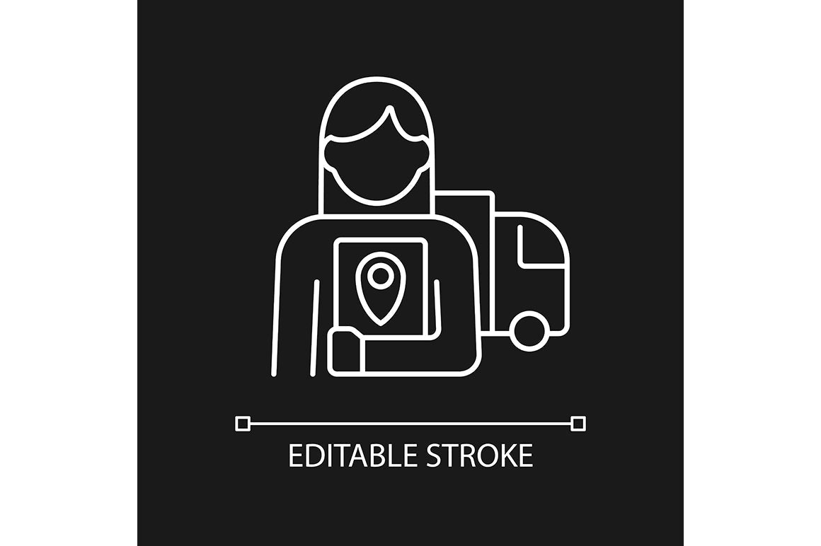 Company staff related linear icons set for dark and light mode