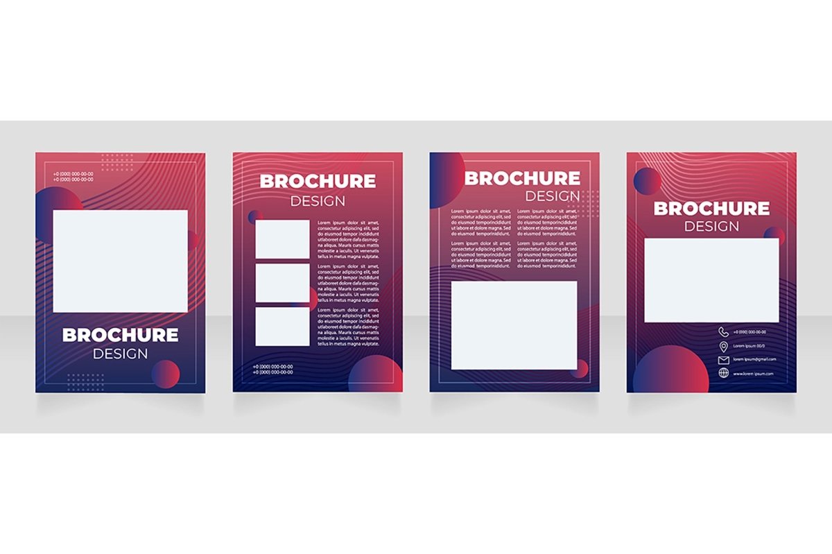 Computer graphics brochure template bundle