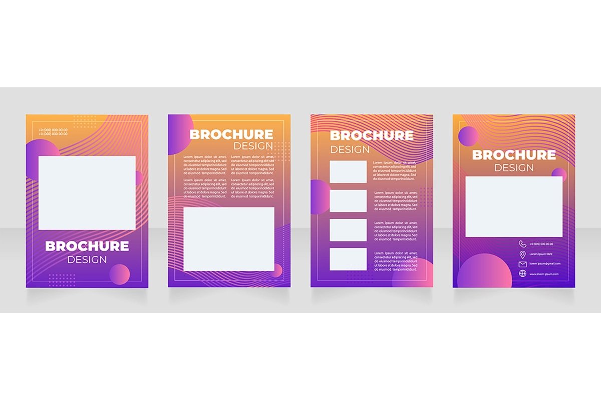 Computer graphics brochure template bundle