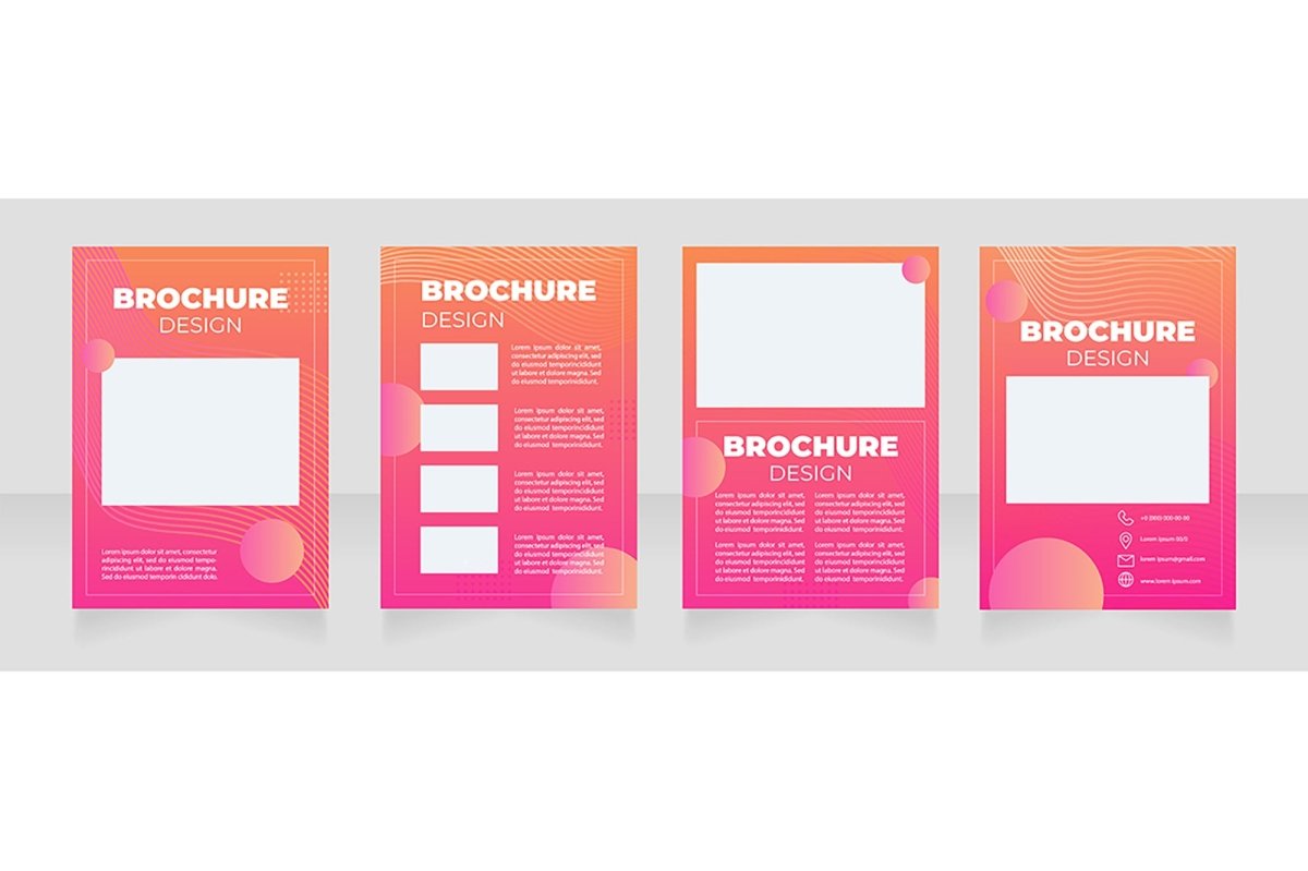 Computer graphics brochure template bundle