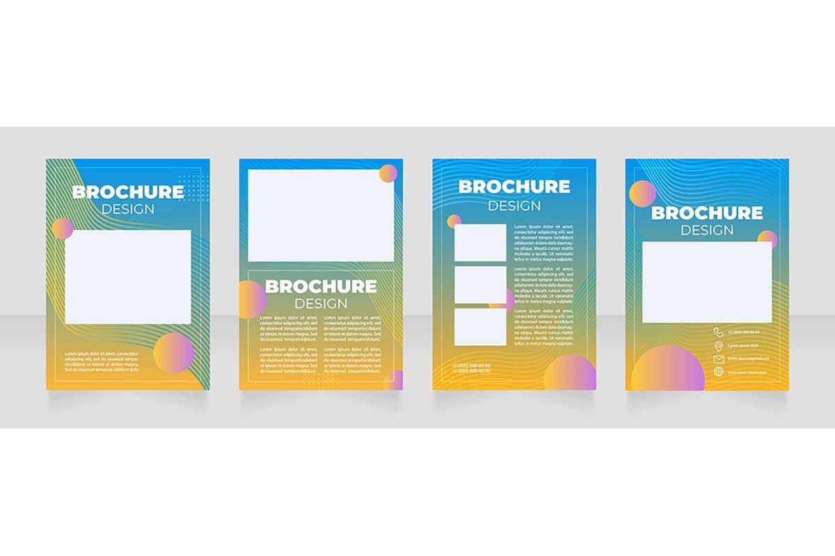 Computer graphics brochure template bundle
