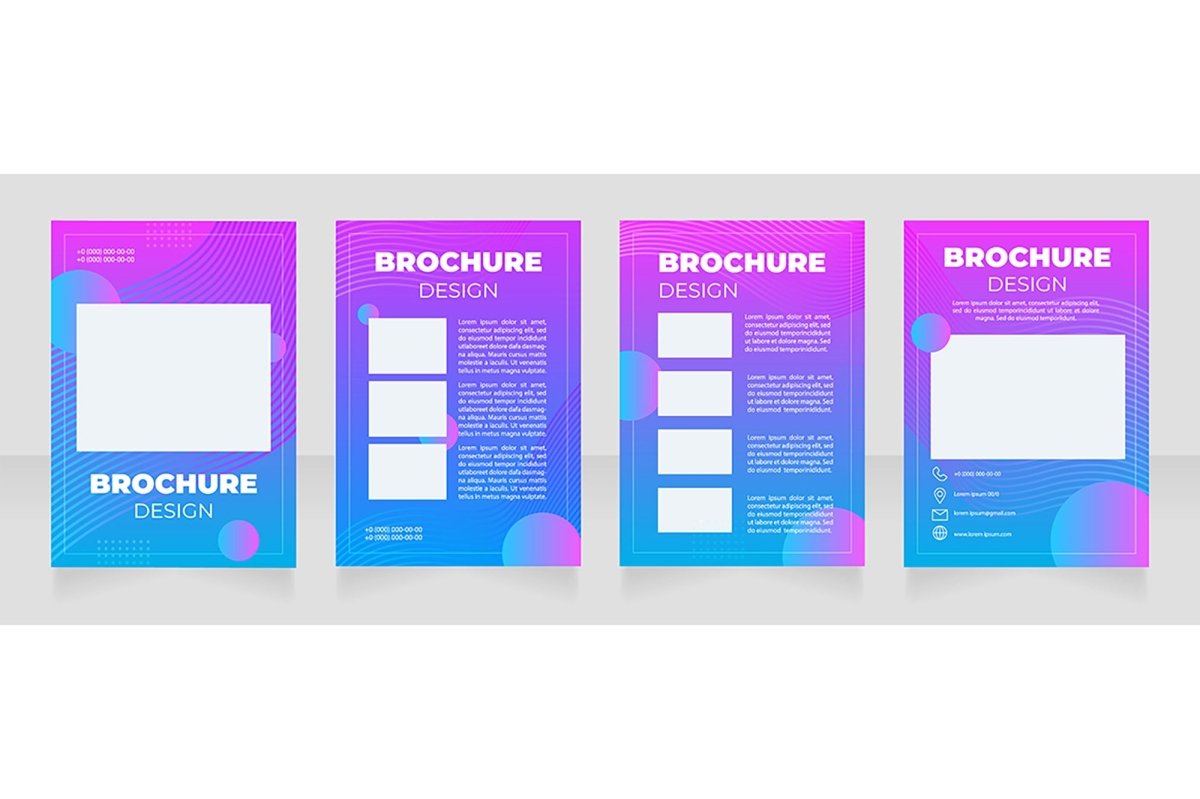 Computer graphics brochure template bundle
