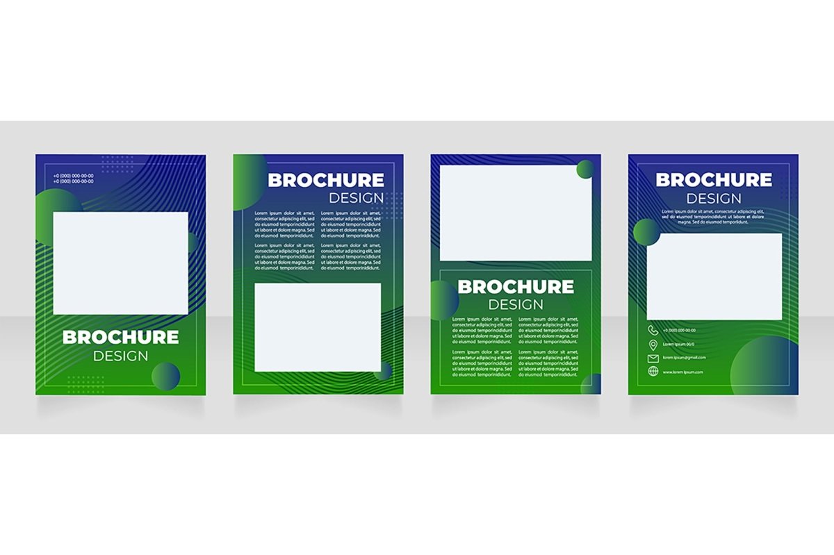 Computer graphics brochure template bundle