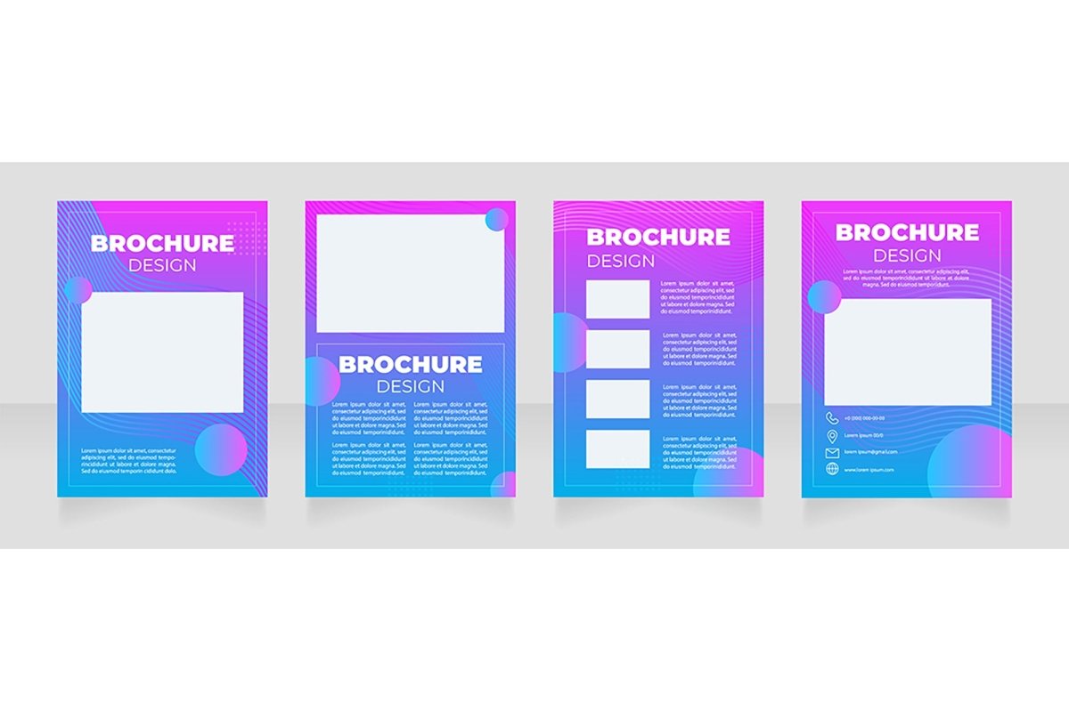 Computer graphics brochure template bundle