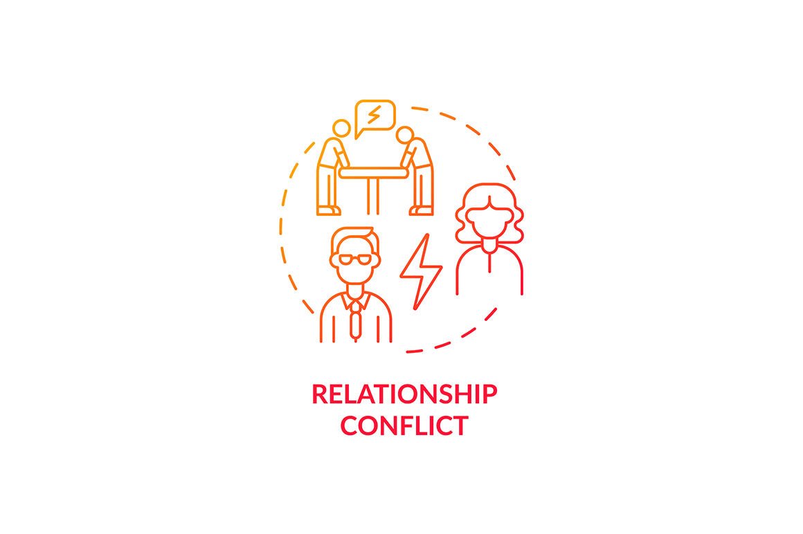 Conflict management concept icons bundle
