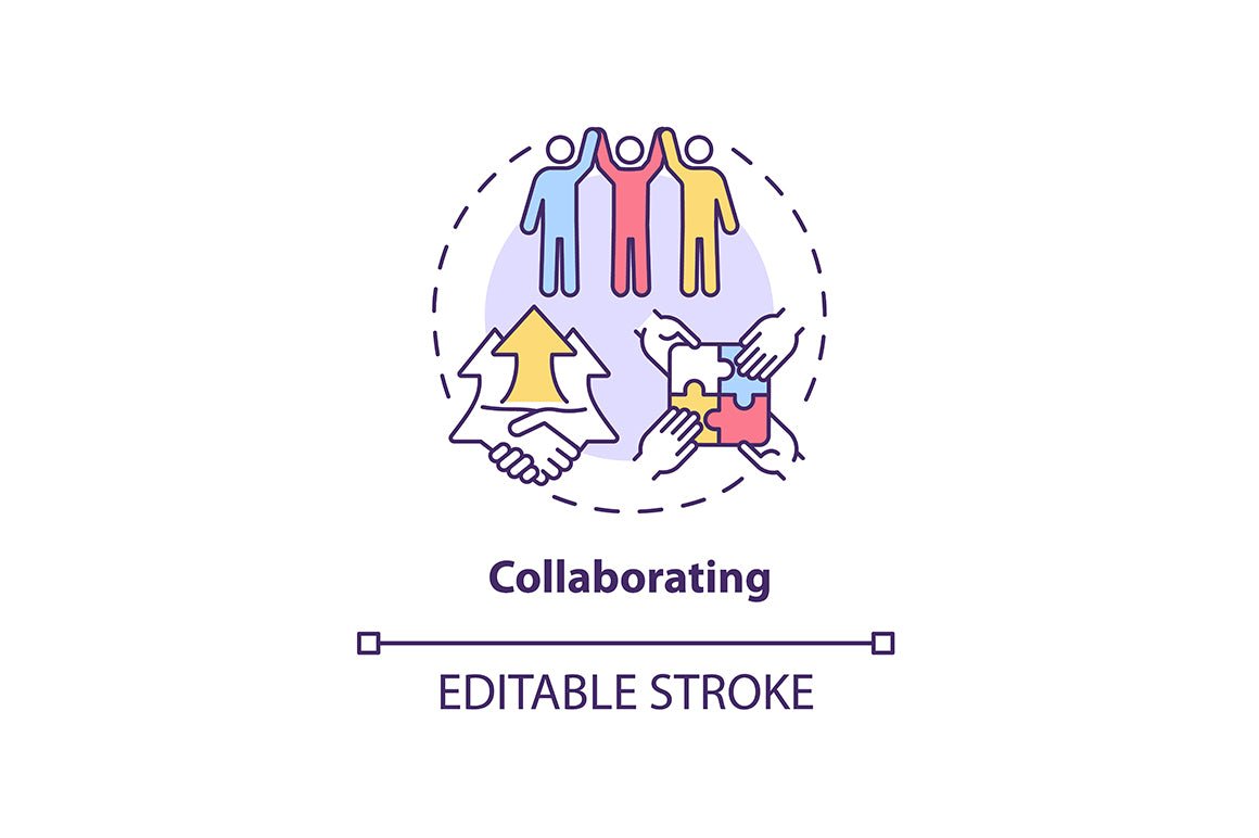 Conflict management concept icons bundle