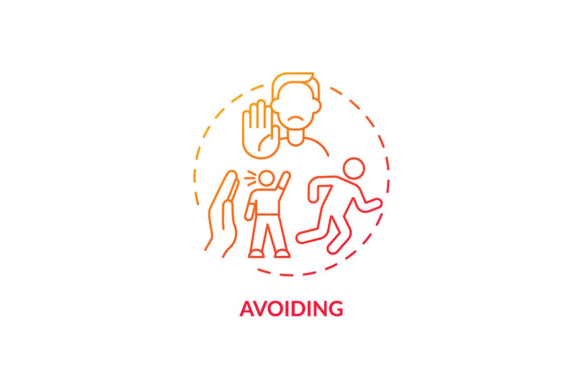Conflict management concept icons bundle