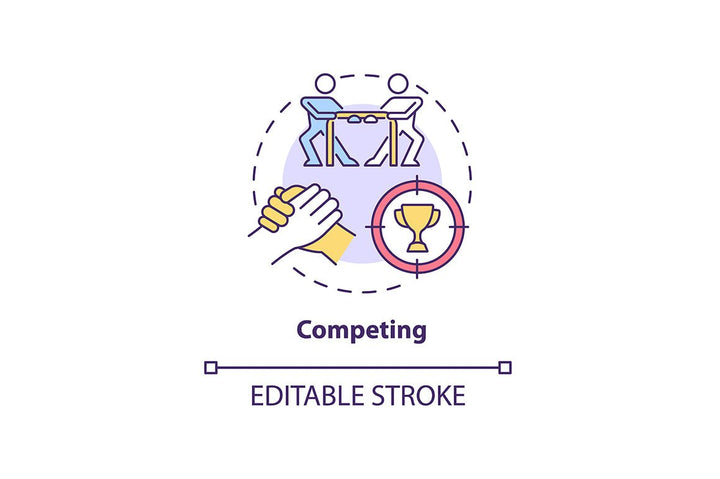 Conflict management concept icons bundle